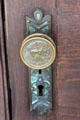Door knob of Old Gillespie County Courthouse / town library. Fredericksburg, TX.