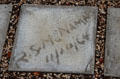 Cement signature of visitor Defense Secretary R.S. McNamara at Lyndon B. Johnson NHP. Stonewall, TX.