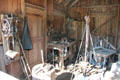 Blacksmith shop at Sauer-Beckmann Farmstead of Lyndon B. Johnson State Park. Stonewall, TX.