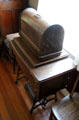 Treadle sewing machine at Sauer-Beckmann Farmstead. Stonewall, TX.