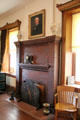 Parlor fireplace at Capt. Charles Schreiner Mansion. Kerrville, TX.