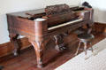 Grand square piano by Decker Brothers of New York at Capt. Charles Schreiner Mansion. Kerrville, TX.