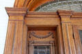 Front door carving at McFaddin-Ward House. Beaumont, TX.