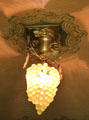 Art Nouveau grape cluster light fixture in breakfast room at McFaddin-Ward House. Beaumont, TX.