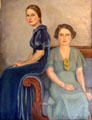 Painting of Ruth & Florence Chambers at Chambers House Museum. Beaumont, TX.