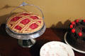 Pie on silver bride's basket at Earle-Napier-Kinnard House. Waco, TX