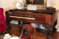 Square baby grand piano at Earle-Napier-Kinnard House. Waco, TX.