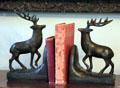 Elk bookends at East Terrace House. Waco, TX.