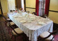 Dining room at East Terrace House. Waco, TX.