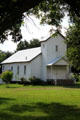 Church at historic village of Mayborn Museum. Waco, TX.