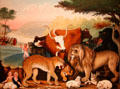 Peaceable Kingdom painting by Edward Hicks at Dallas Museum of Art. Dallas, TX.
