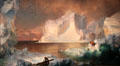 The Icebergs painting by Frederic Edwin Church at Dallas Museum of Art. Dallas, TX