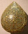 Mughal-period nephrite & gold box cover from India at Crow Collection of Asian Art. Dallas, TX.