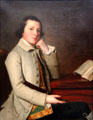Young Man with a Flute painting by George Romney at Dallas Museum of Art. Dallas, TX.
