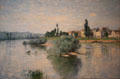 The Seine at Lavacourt painting by Claude Monet at Dallas Museum of Art. Dallas, TX.