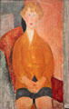 Boy in Short Pants painting by Amedeo Modigliani at Dallas Museum of Art. Dallas, TX.