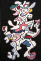 The Reveler painting by Jean Dubuffet at Dallas Museum of Art. Dallas, TX.