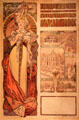 Poster of Austria at Exposition Universelle by Alphonse Mucha at Dallas Museum of Art. Dallas, TX.