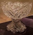 Cut lead glass punch bowl by Libbey Glass Co., Toledo, OH at Dallas Museum of Art. Dallas, TX.
