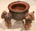 Ceramic tripod vessel with anthropomorphized legs from Atlantic zone, Costa Rica at Dallas Museum of Art. Dallas, TX.