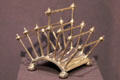 Silver plated toast rack by Christopher Dresser of Hukin & Heath of London, England at Dallas Museum of Art. Dallas, TX.