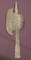 Silver ice cream hatchet by Gorham Manuf. Co., Providence, RI at Dallas Museum of Art. Dallas, TX.