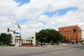 Dealey Plaza with former Texas School Book Depository building. Dallas, TX.