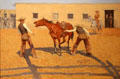 His First Lesson painting by Frederic Remington at Amon Carter Museum of American Art. Fort Worth, TX.