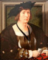 Portrait of Hendrik III, Count of Nassau-Breda by Jan Gossart at Kimbell Art Museum. Fort Worth, TX.