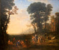 Coast Scene with Europa & the Bull painting by Claude Lorrain at Kimbell Art Museum. Fort Worth, TX.