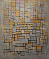 Composition painting by Piet Mondrian at Kimbell Art Museum. Fort Worth, TX.