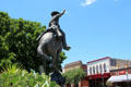 Texas Ranger John C. "Jack" Hays statue on Courthouse Square. San Marcos, TX.