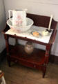 Wash stand with pitcher & basin in Mr. & Mrs. French's bedroom at John Jay French Museum. Beaumont, TX.