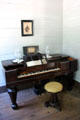 A.H. Gale & Co of New York piano with Nightingale sheet music at John Jay French Museum. Beaumont, TX.