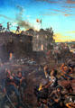 Detail of Dawn at the Alamo painting by H.A. McArdle at Texas State Capitol. Austin, TX.