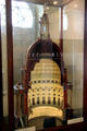 Cutaway model of Texas Capitol dome at Capitol Visitors Center. Austin, TX.