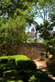 View of Texas State Capitol from garden of French Legation Museum which must remain unobstructed by law. Austin, TX.