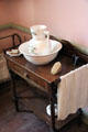 Basin, pitcher & washstand at French Legation Museum. Austin, TX.
