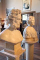 Busts of Edmund Montgomery & Elisabet Ney by Elisabet Ney at Ney Museum. Austin, TX.