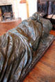 General Albert Sidney Johnston on his death at Civil War Battle of Shiloh plaster grave sculpture by Elisabet Ney at Ney Museum. Austin, TX.