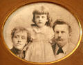 Photo of William Sydney Porter, his wife & daughter at O. Henry Museum. Austin, TX.