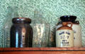 Stoneware jugs at O. Henry Museum. Austin, TX.