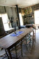 Kitchen in Frederick Jourdan cabin at Pioneer Farms. Austin, TX.