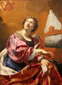 St Cecilia painting by Simon Vouet of Paris at Blanton Museum of Art. Austin, TX.