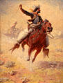 The Roping painting by William Robinson Leigh at Blanton Museum of Art. Austin, TX