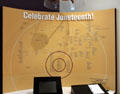 Juneteenth map shows cities which celebrate at George Washington Carver Museum. Austin, TX.