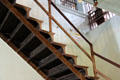 Iron stairs in Gonzales County Jail. Gonzales, TX.