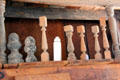 Collection of turned posts in Jahn Cabinet Shop at Conservation Plaza at Conservation Plaza. New Braunfels, TX.
