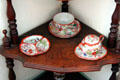 China tea set in Jahn House at Conservation Plaza. New Braunfels, TX.