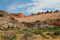 Delicate Arch in landscape at Arches National Park. UT.